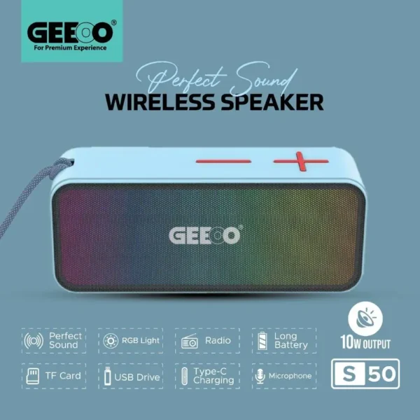 GEEOO S50 Rgb Wireless Speaker