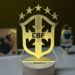 GearUP Acrylic Multicolor Night Lamp (Brazil Logo) – WHITE
