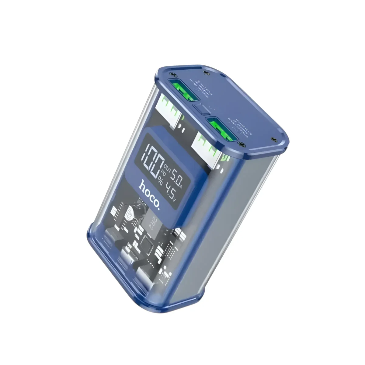 Hoco J105 10000mAh 22.5W Fast Charging Digital Display Power Bank – Blue - Image 1