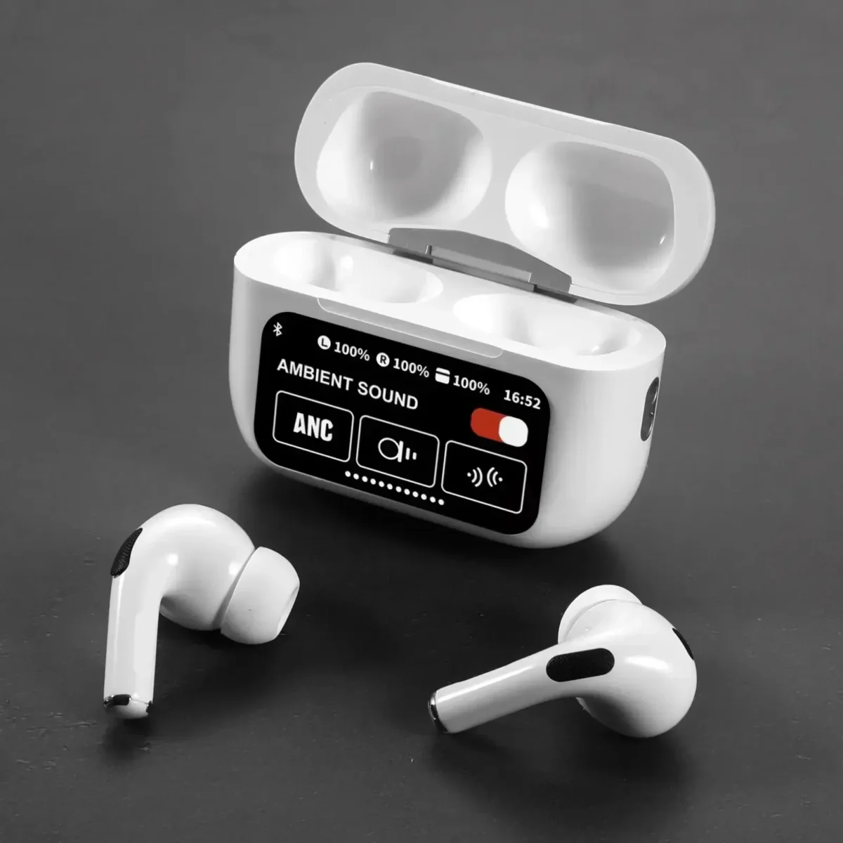 A9 Pro ANC Touch Screen Display Earbuds - Image 1
