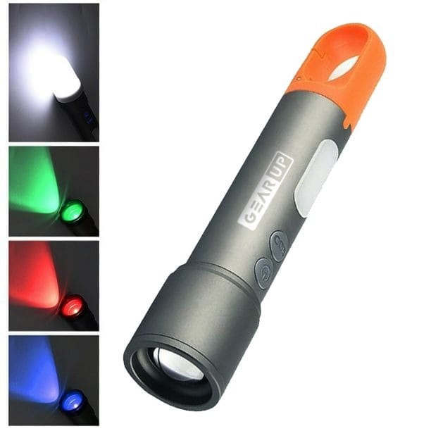 GearUP K57 Multifunctional Rechargeable Torch, Flashlight Zoomable LED Flashlight - Image 1