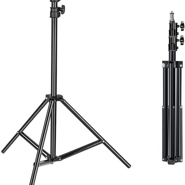 Metal Tripod Stand (Adjustable up to 6.5 Feet) for Fan, Video Light, Ring Light etc. (1pc)