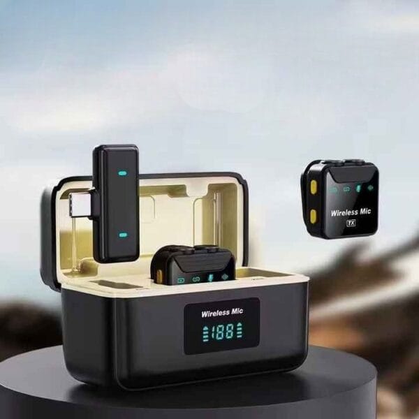 SX23 Noise Canceling Mini Wireless Lavalier Microphone